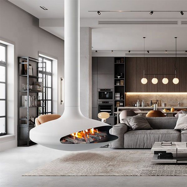 Fireplaces Iswed tal-Istil tal-Punent irħas