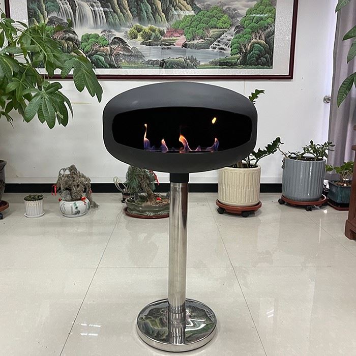 Indoor Bracket Standing Bio Ethanol Fireplace Heating Stove