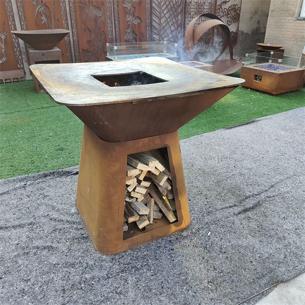 Kwalità Għolja Rusty Steel BBQ Grills