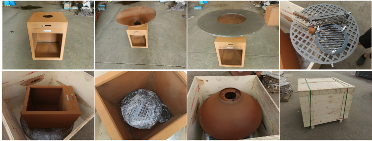 Corten Steel Outdoor Fire Pit Grill Corten Steel Outdoor Fire Pit Grill