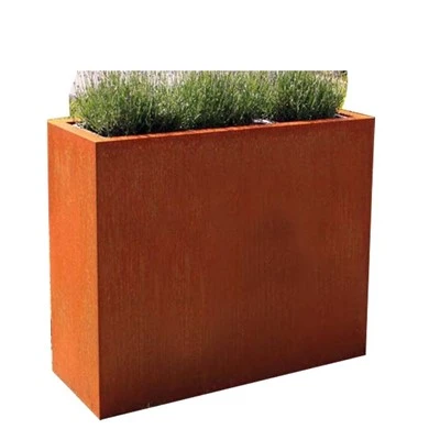 Corten Steel Outdoor Flowerpot Prezz bl-ingrossa